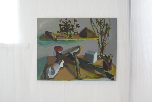 Tim Dodds, Still Life With Sticks, Oil on canvas, 91 x 71cm, 2014